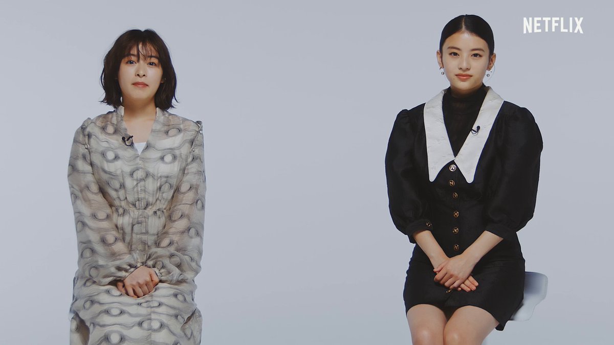 キヨ役の #森七菜 とすみれ役の #出口夏希 が『#舞妓さんちのまかないさん』を観ながら、足がぷるぷるしたというお稽古のシーンやリアルな仲の良さが生きたという一緒にケーキを作るシーンの舞台裏を、出演者ならではの視点で語る！