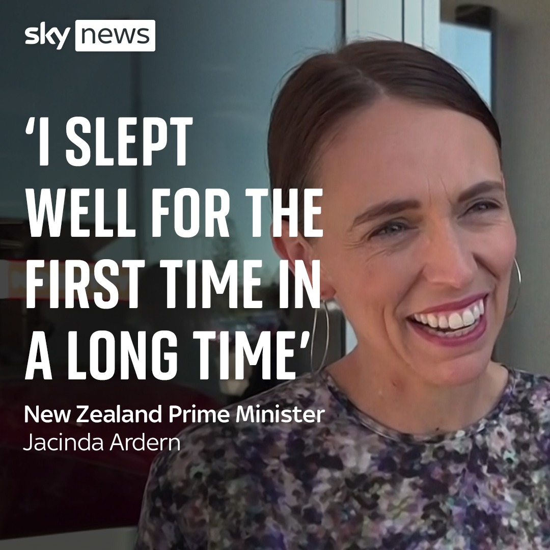 Jacinda Ardern said she "slept well for the first time in a long time" after announcing she was stepping down as prime minister. Read more here: