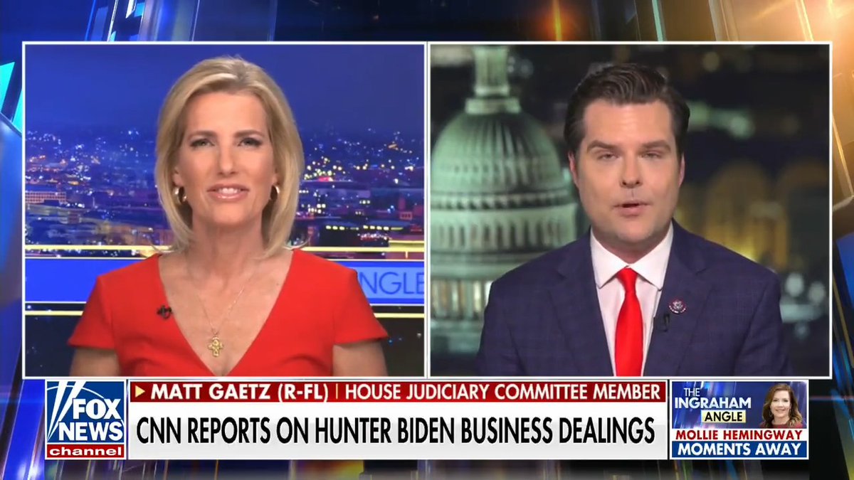 Matt Gaetz: Joe Biden is mad his own DOJ is investigating him.