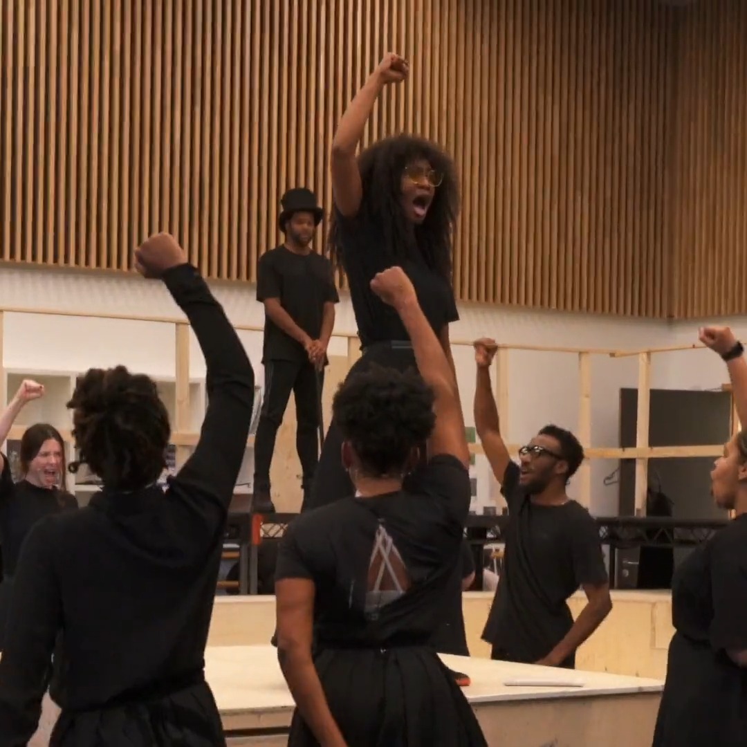 'We have to be louder than all of the boys Throw your toys out the pram and MAKE SOME NOISE' Treat yourself to the #OVSylvia cast rehearsing original song 'Make Some Noise' from the show 👇 Performances start just one week from today