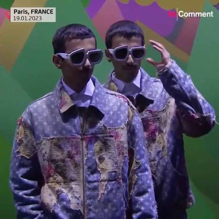 The Louis Vuitton men's studio took control of the house's creative helm for the #LVMenFW23. The celebrities who showed up were singers j-hope and JJLin, actors Kit Harington, Tahar Rahim and Lucien Laviscount, social media stars the Hadban twins and athlete Aurelien Tchouameni.