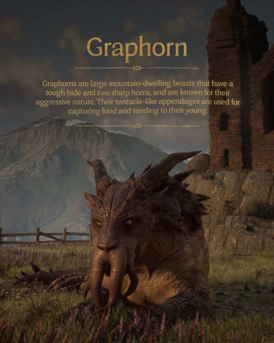 The Graphorn is tough as nails and not to be underestimated. Will you befriend this magical beast? #HogwartsLegacy
