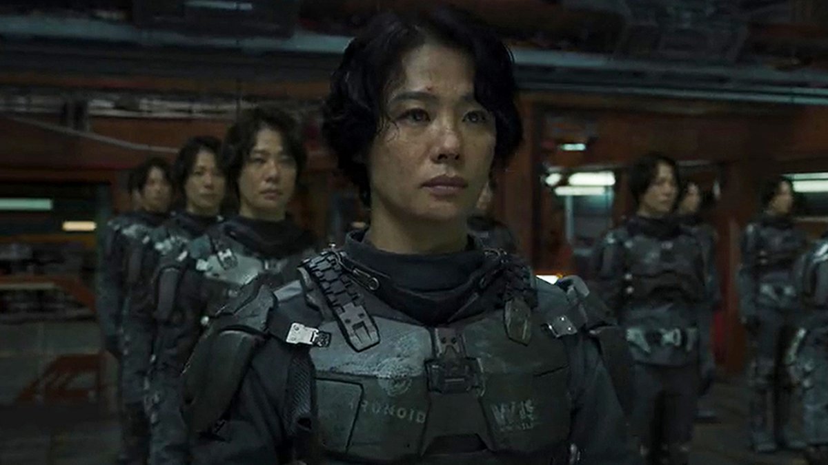 The year is 2194 and this A.I. combat warrior is humanity's only hope. From Train to Busan director Yeon Sang-ho, JUNG_E is now on Netflix.