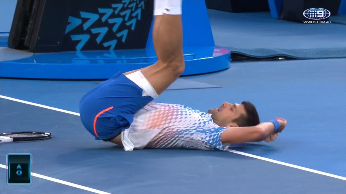 2:30 minutes of pure Novak Djokovic.
