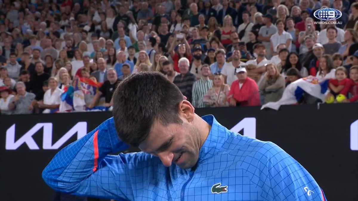 "Let's see if you remember..." 🤭 Jelena Dokic clean bowled Novak Djokovic with a cheeky question in an interview full of laughs! 😆 🖥️ #AusOpen LIVE | #9WWOS #Tennis