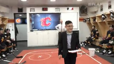 Cohen Snow got the boys going reading out today's starters!