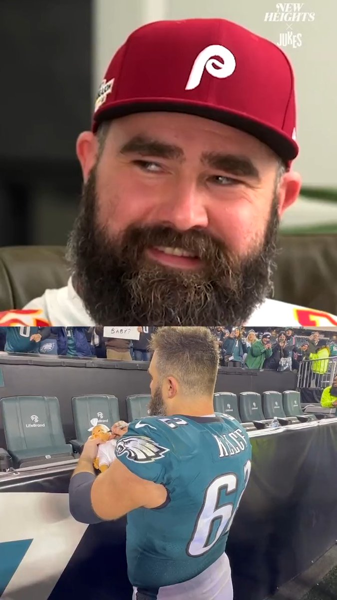 .Jason Kelce is a man of his word ๐ (via New Heights)