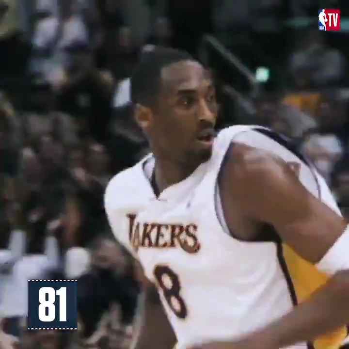 Every bucket from Kobe Bryant's 81 point game. 28-46 FG 7-13 3PT 18-20 FT 55 points in second half
