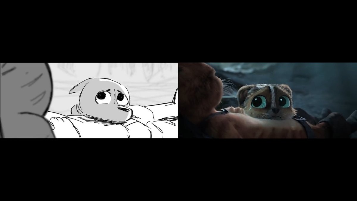 The ‘Panic Attack’ scene from Joel Crawford’s #PussinBoots The Last Wish, featuring a behind-the-scenes look at the storyboard reel and animation passes, alongside the final footage of the film. Storyboards by TaylorMeach Animation by prashanth cavale, Julien Bocabeille & Fabio Lignini