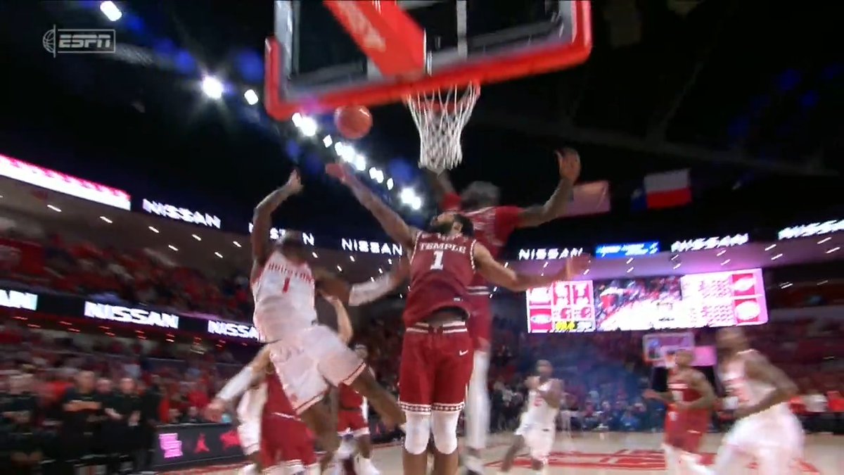 CLUTCH WHEN IT MATTERED THE MOST 🚨 Kur Jongkuch and Temple's defense shut down No. 1 Houston in the final seconds to secure the Owls' biggest upset in over two decades!