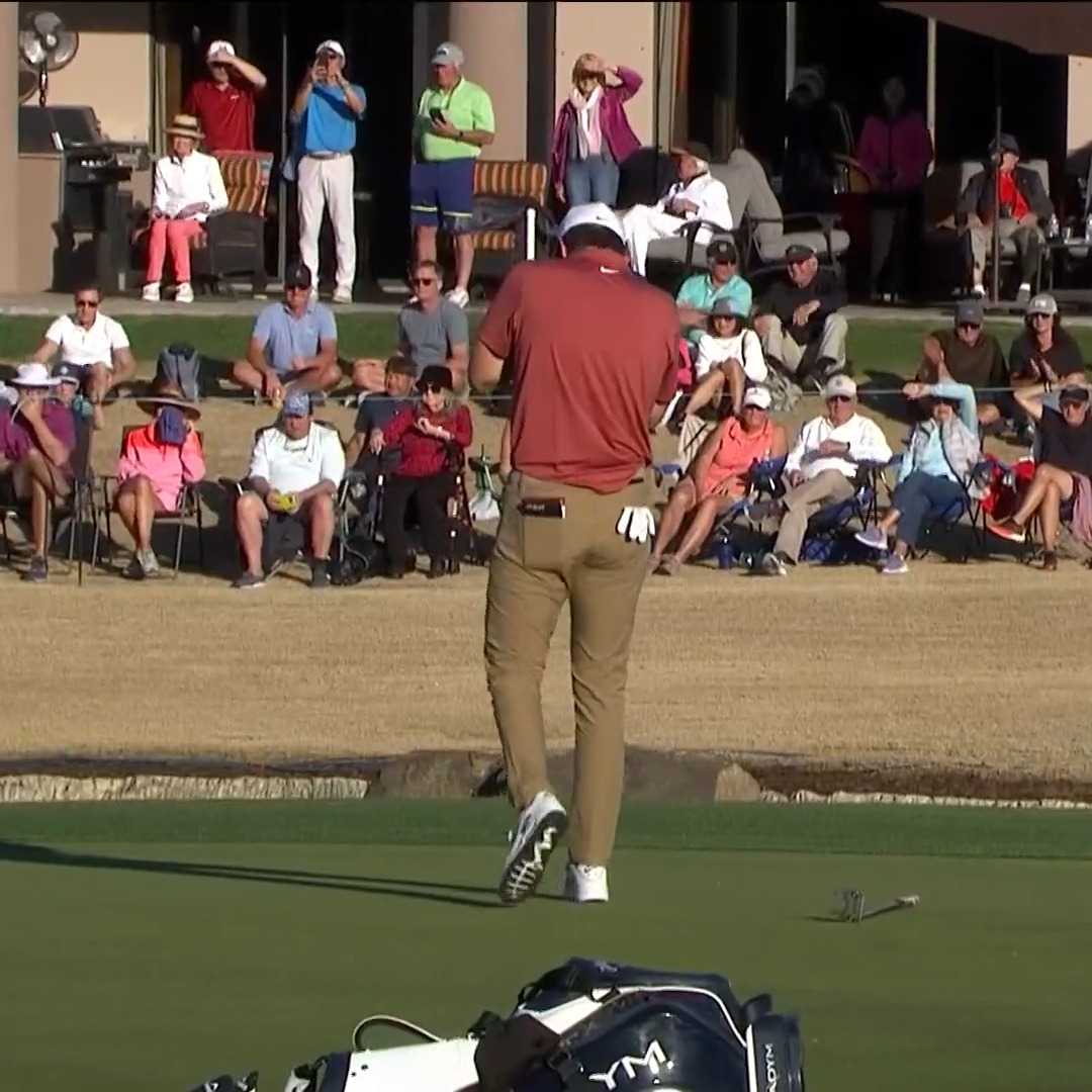 okay, let’s talk about it: was this putt going in if the flag is out?