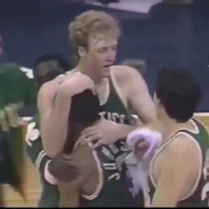 The best part of watching Larry Bird score 60 points in 1985 is the reaction from the Hawks bench.