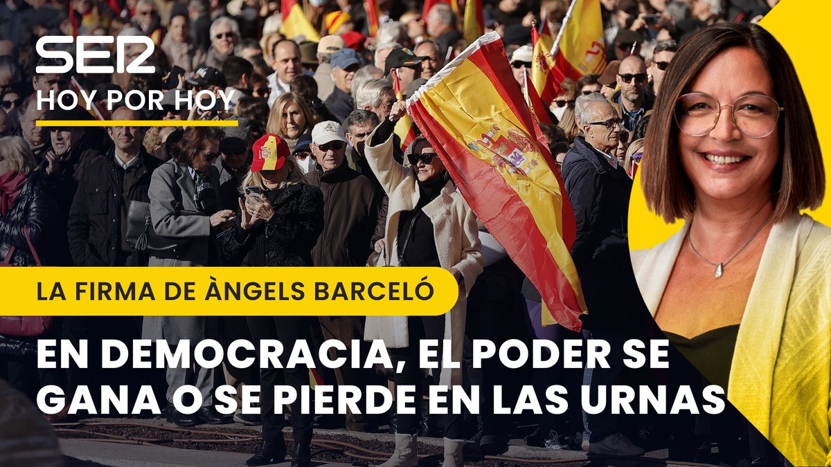 Primero fue Colón y ahora es la Cibeles. A los defensores de la democracia hay que recordarles que, en democracia, el poder se gana o se pierde en las urnas. ✍🎙 Àngels Barceló