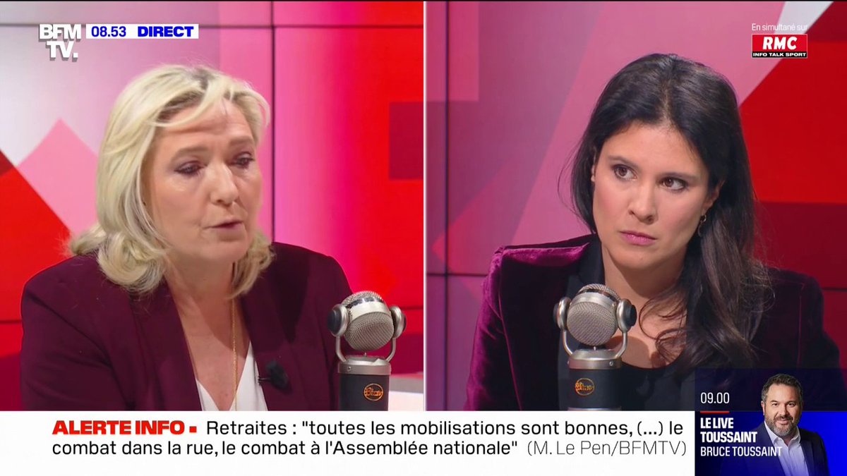 Pour Marine Le Pen (Marine Le Pen), "non", il ne faut pas livrer de chars lourds à l'Ukraine