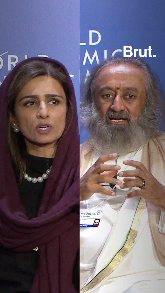 Things got heated when Pakistan's Hina Rabbani Khar and India's Sri Sri Ravishankar sat down to talk about bilateral relations... 😲