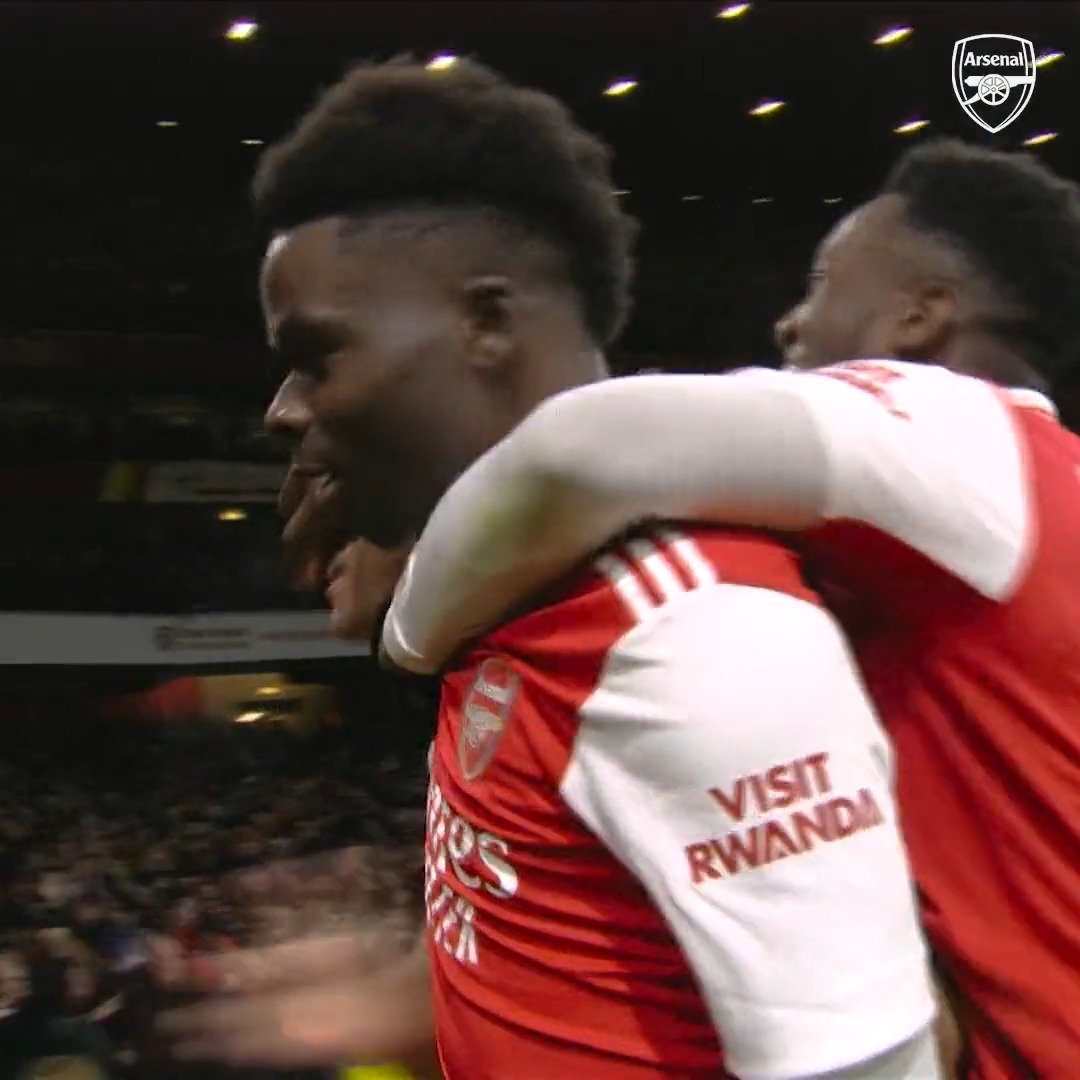 A sensational strike ⚡️ Bukayo Saka 🔥