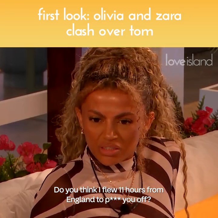 😱FIRST LOOK😱 A round of Never Have I Ever kickstarts BIG Zara and Olivia drama, as they clash over their Tom triangle! #LoveIsland