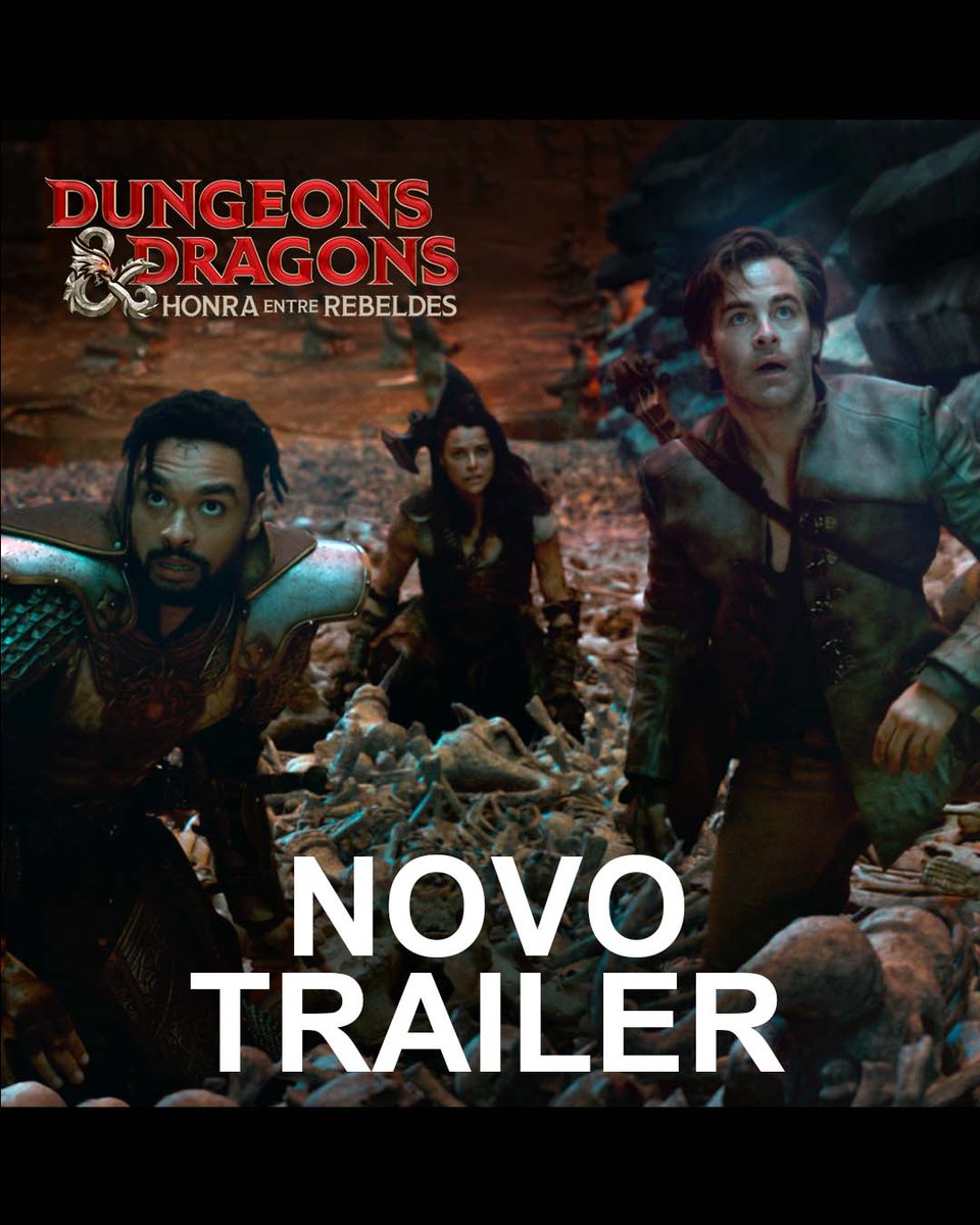 Conheça o seu novo time de ̶h̶e̶r̶ó̶i̶s̶ rebeldes favorito 🛡⚔ Assista agora ao NOVO TRAILER de Dungeons &amp; Dragons: Honra Entre Rebeldes, dia 13 de abril somente nos cinemas! 🐉 #DnDOFilme