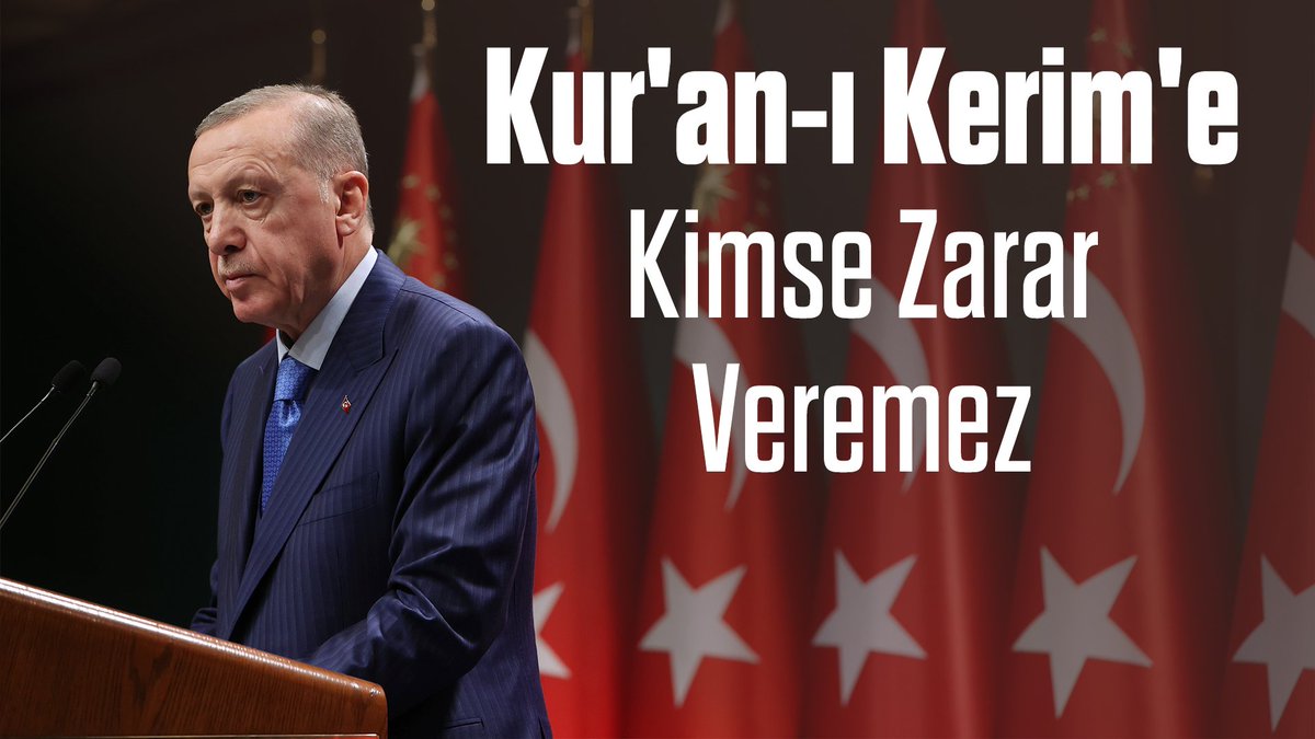 İsveç’teki çirkin eylem, en başta Müslümanlar olmak üzere insanların temel hak ve özgürlüklerine saygı duyan herkese yapılmış bir hakarettir. Rabbimizin koruması altındaki Kur’an-ı Kerim, bir “haçlı artığının” onun nüshasını yakmasıyla asla zarar görmeyecektir...