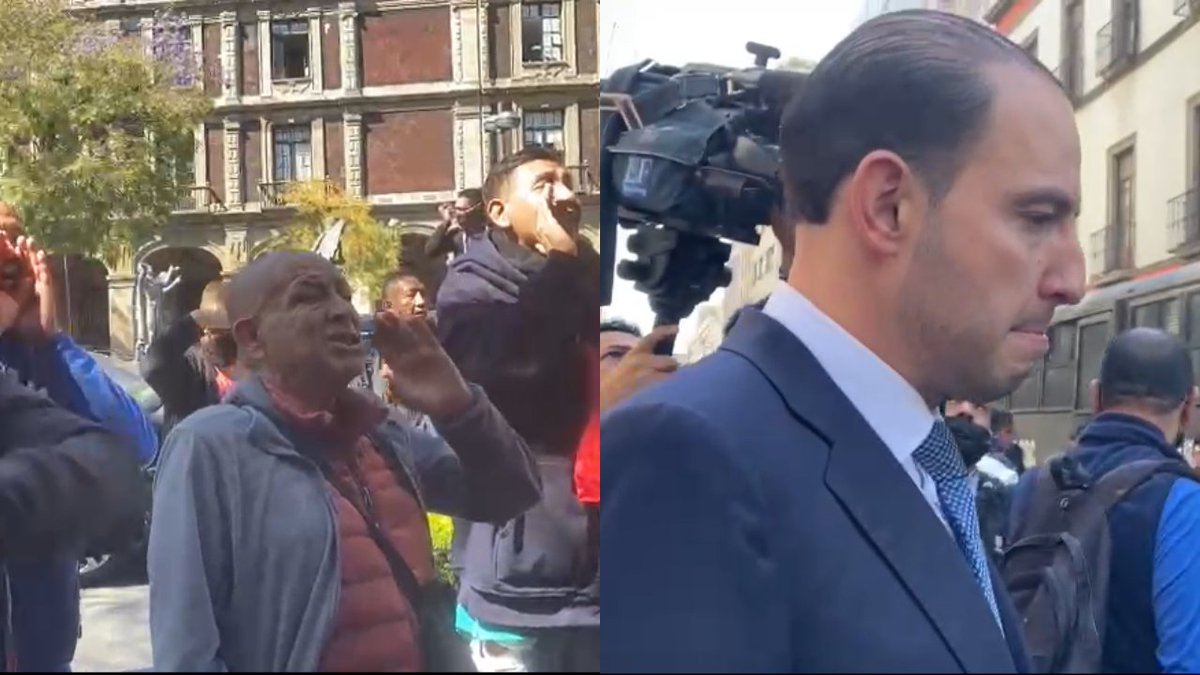 #VIDEO | 'Rateros, vividores, amigos de García Luna', le gritan a panistas afuera de la SCJN Marko Cortés tuvo que suspender su conferencia, sobre la acción de inconstitucionalidad que presentó contra el “Plan B” electoral de AMLO. “Adiós, ratero”, le gritaron. 🎥 Yadira Rodríguez