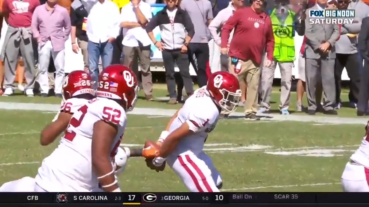 We should’ve known Jalen Hurts was that GUY when he pulled out this behind the back number at Oklahoma