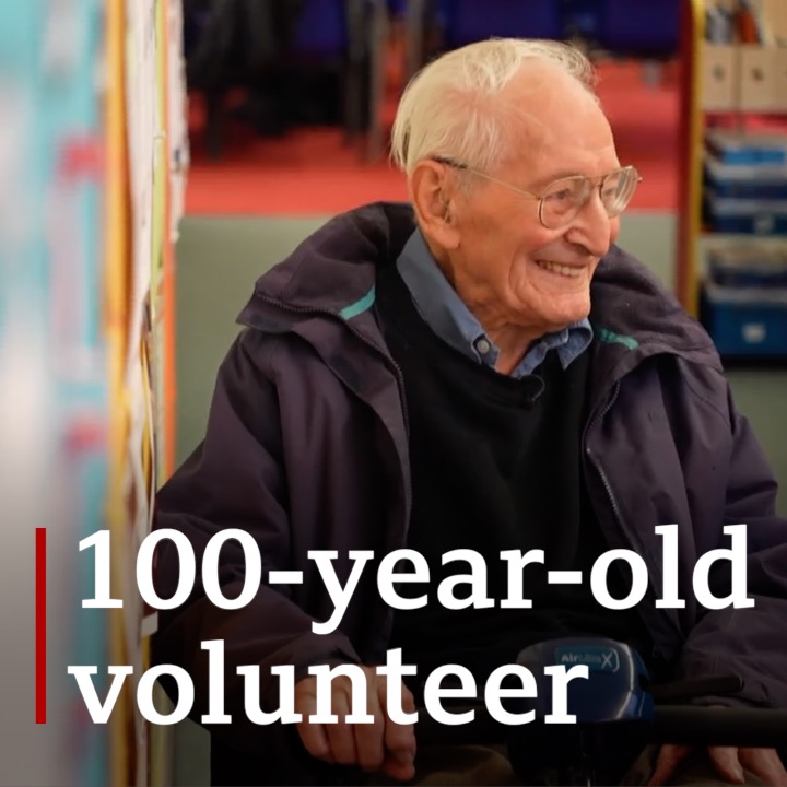 Peter Davies is a 100-year old who volunteers his time to teach elementary schoolchildren to read. The UK government recently gave him an award. This was his reaction. Maybe give yourself a minute...