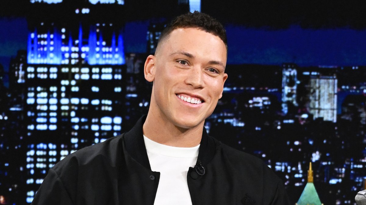 .Aaron Judge explains his decision to re-sign with the New York Yankees. #FallonTonight