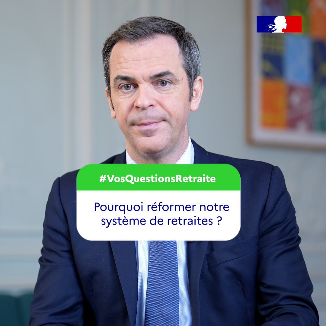Pourquoi réformer notre système de retraites ? 👉 Posez vos questions à Olivier Véran avec le hashtag #VosQuestionsRetraite. Pour en savoir plus :