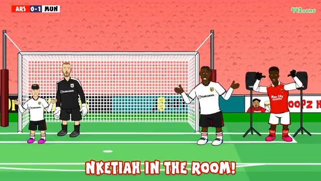 🎶 YOUR DEFENCE IS IN TROUBLE, NKETIAH IN THE ROOM 🎶 😂😂 [⚽️442oons⚽️] #afc