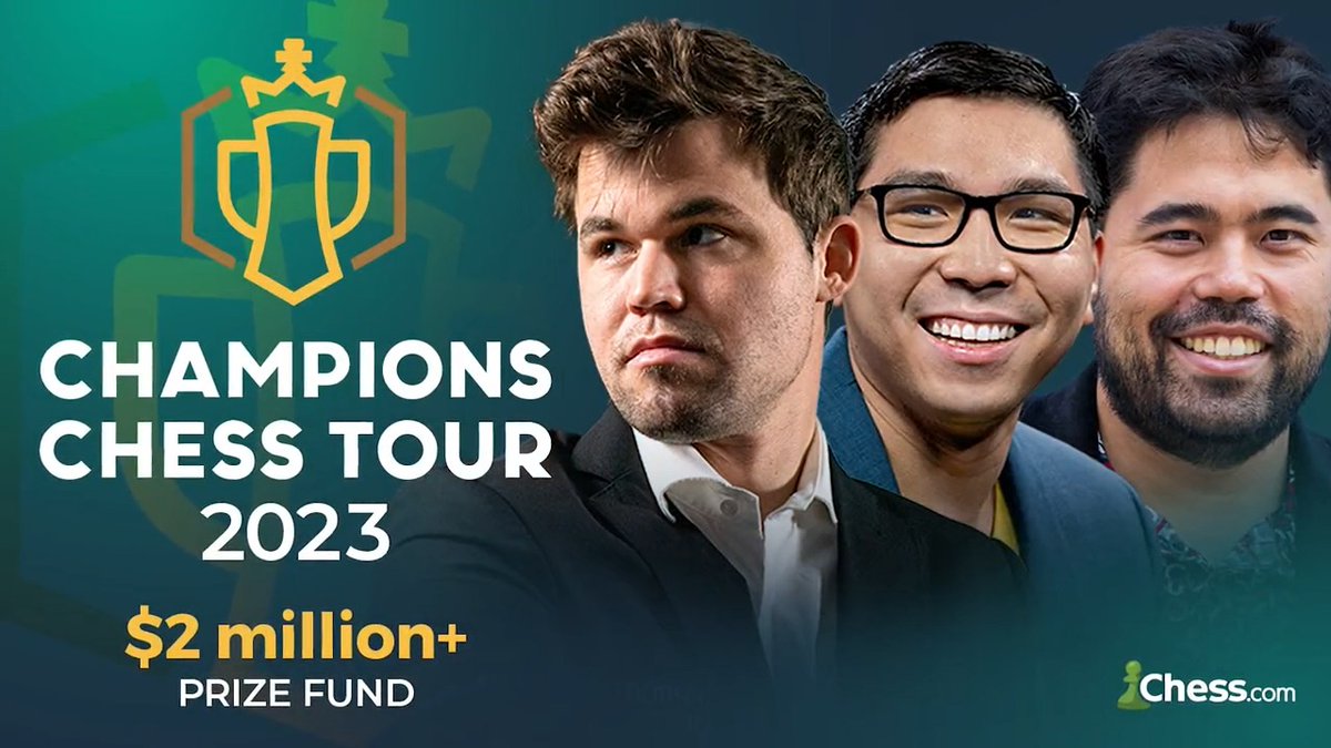 The Champions Chess Tour 2023 is back, and it's better than ever! With a brand new look, format, and even bigger prizes, this year's Tour is sure to be one for the ages. #chesschamps 🧵 Read all about it here!