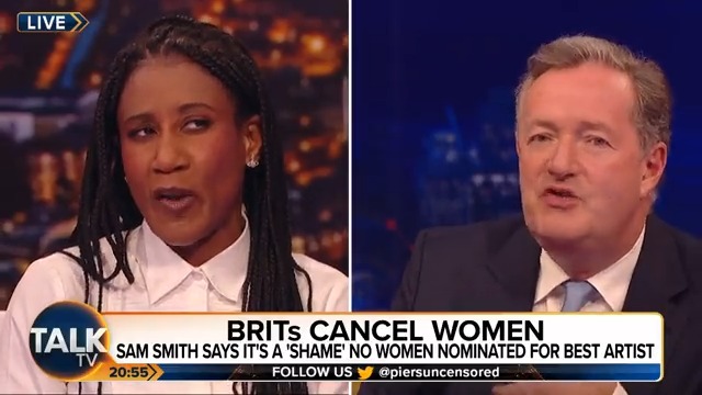 "If I said my pronoun was 'hottest man alive' would you feel obliged to call me that? "... so why do we have to call Sam Smith 'they'?" Piers Morgan debates gender with Paula Rhone-Adrien and Esther Krakue. Piers Morgan | @estherk_k | Paula Rhone-Adrien | Talk | #PMU