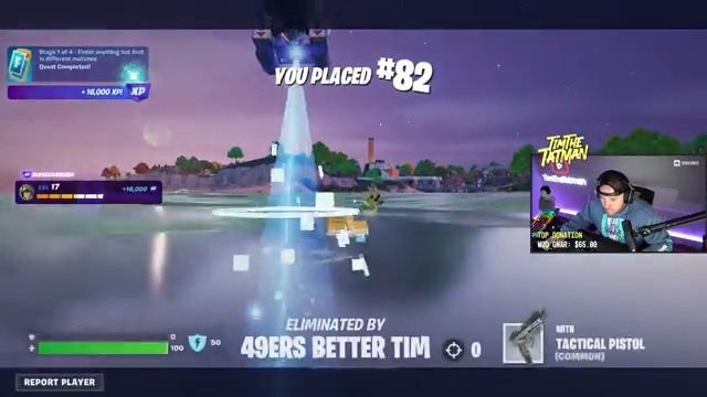 first day back on fortnite and this happens...