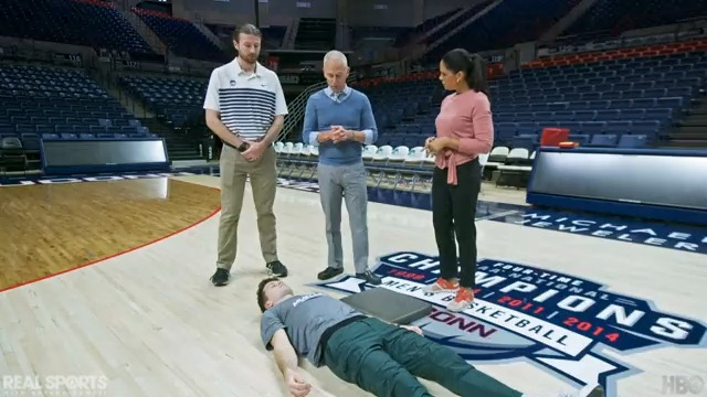 Damar Hamlin isn't alone. More than 100 high school athletes suffer cardiac arrest every year. Our Soledad O'Brien demonstrates how an AED can help save them, just like it did for the Buffalo Bills star. Stream #RealSports tonight on HBO Max.