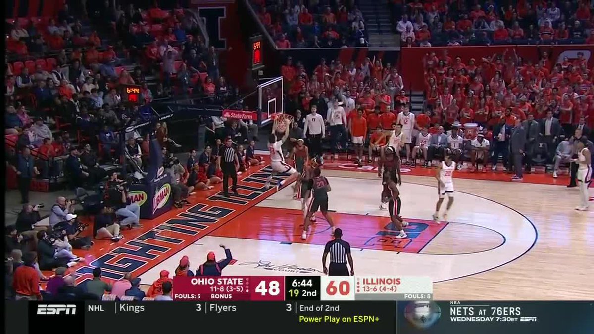 Truth: Illinois Men's Basketball is an exciting team. Check out these two plays. 👇