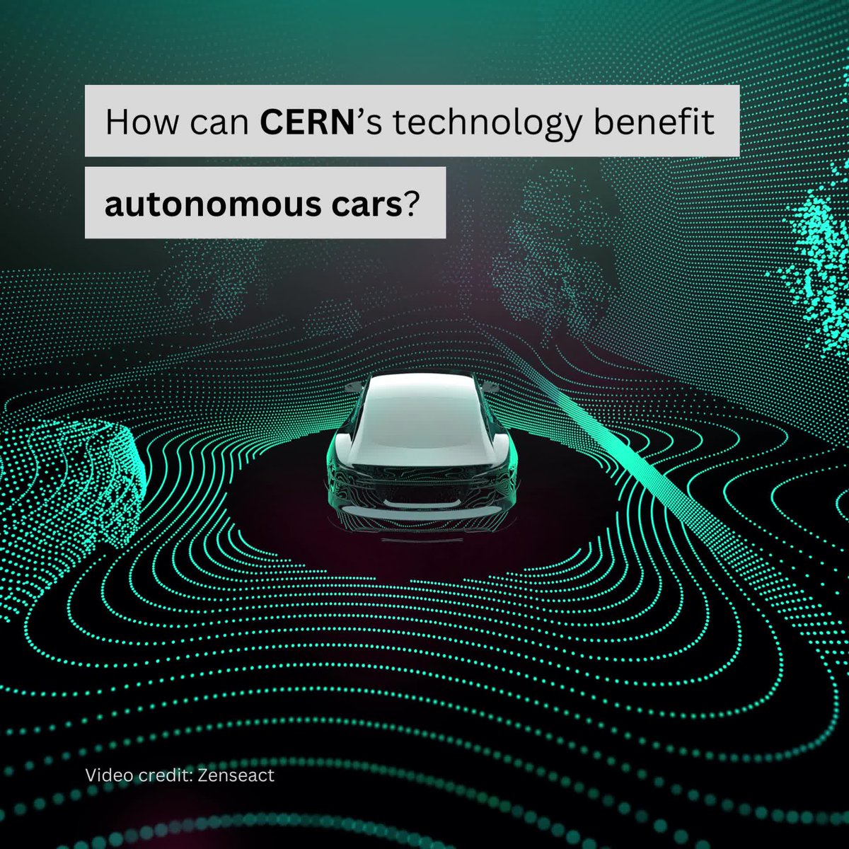 How can CERN tech benefit self-driving cars? #CERN and @Zenseact, a car-safety software company, researched #machinelearning models that could allow #selfdrivingcars to make accurate decisions much faster, and better avoid accidents. #CERNImpact 🔗