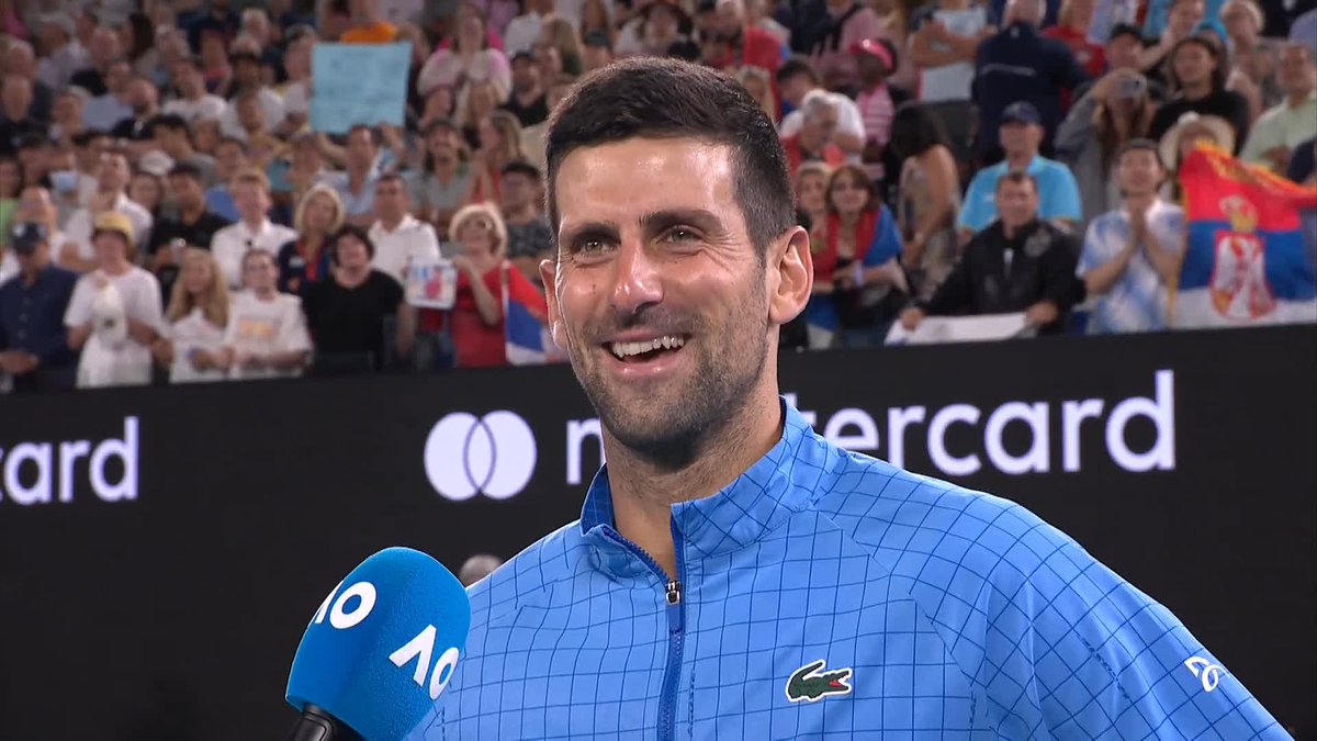 Special moments at Rod Laver Arena 💙 Novak Djokovic • #AusOpen • #AO2023