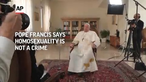 Pope Francis criticized laws that criminalize homosexuality as “unjust,” saying God loves all his children just as they are. The pontiff called on Catholic bishops who support the laws to welcome LGBTQ people into the church. #TheAPInterview