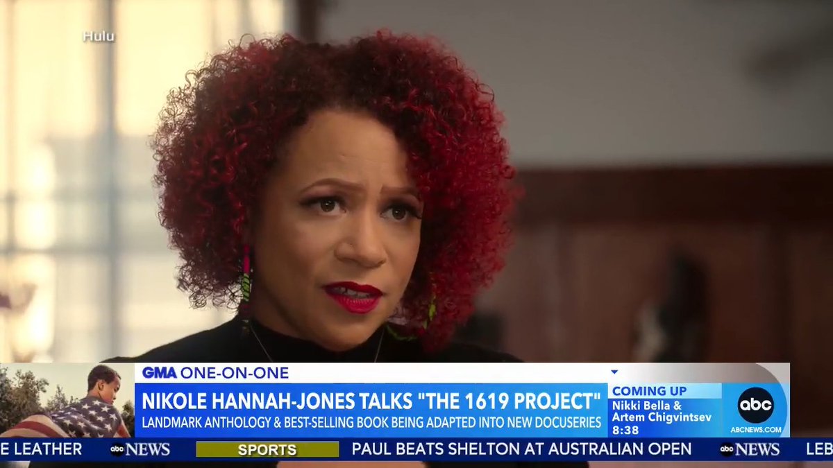 "What resonated with me most is just the enduring spirit of Black people in this country." Pulitzer Prize-winning journalist Ida Bae Wells talks to Robin Roberts about the importance of her upcoming Hulu docuseries, "The 1619 Project." #1619Project
