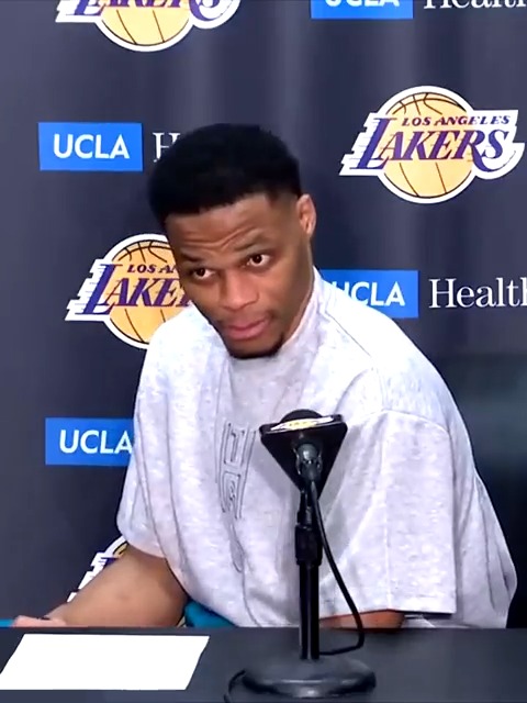 Russell Westbrook's new favorite reporter 🤣