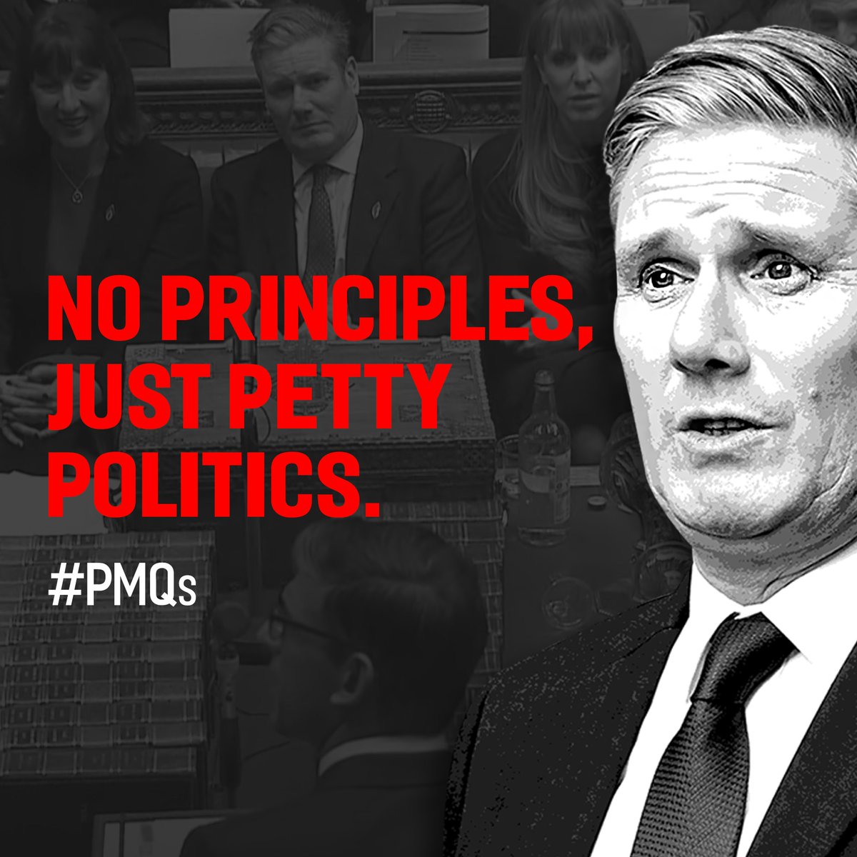 No principles, just petty politics. Can Keir Starmer get any weaker? #PMQs