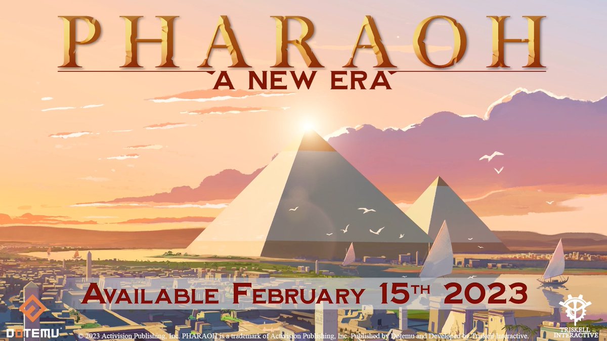 Your reign begins Feb 15. Build your kingdom that will live on throughout Pharaoh: A New Era and its 4000 years of history on PC. 💎 Wishlist @Triskell_int gem on Steam:
