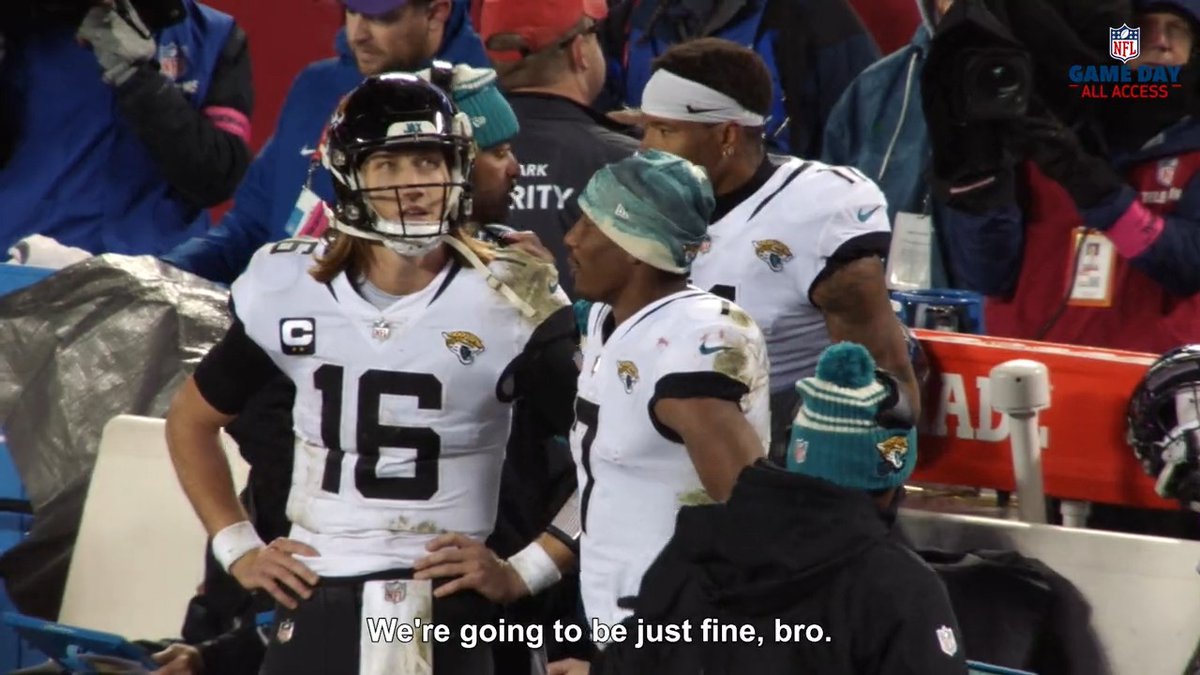 "I'm proud of you bro." zay picking up @Trevorlawrencee after the loss 🫂 Jacksonville Jaguars