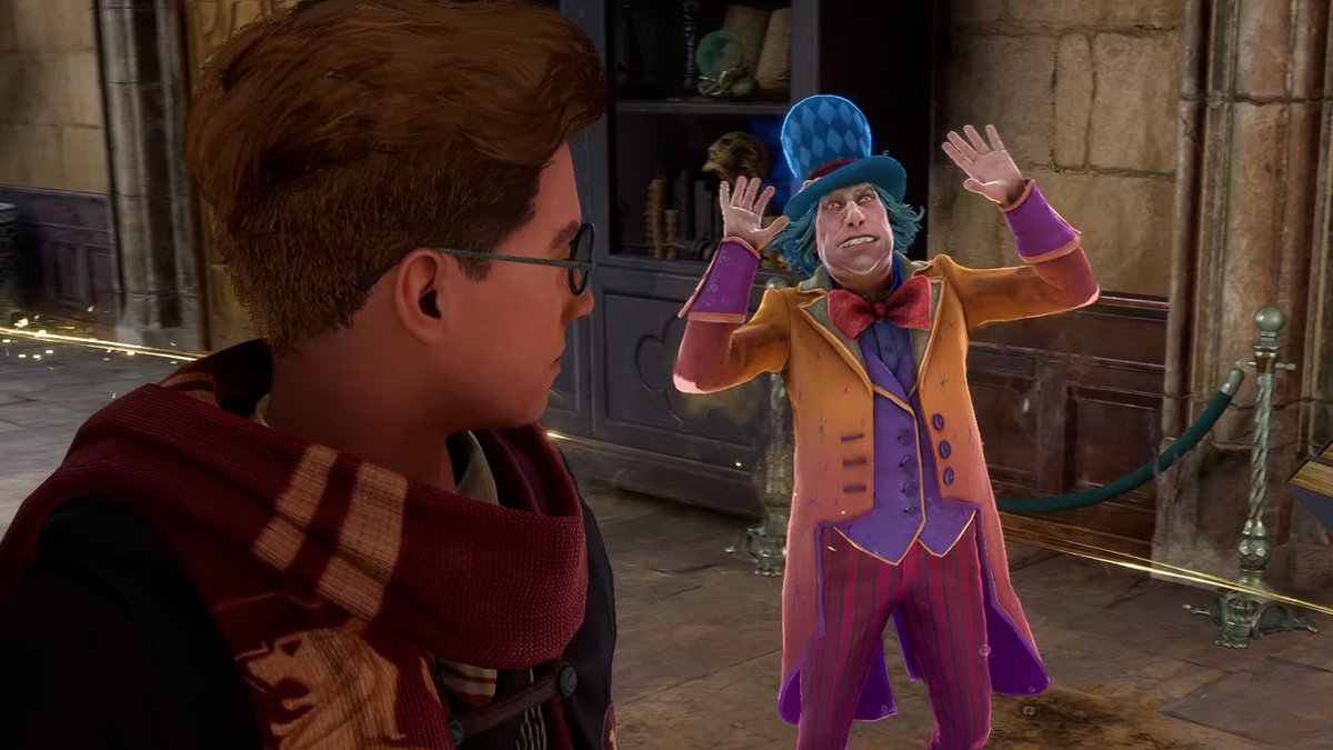 casually running into Peeves bullying students on their way to class in #HogwartLegacy 🤣