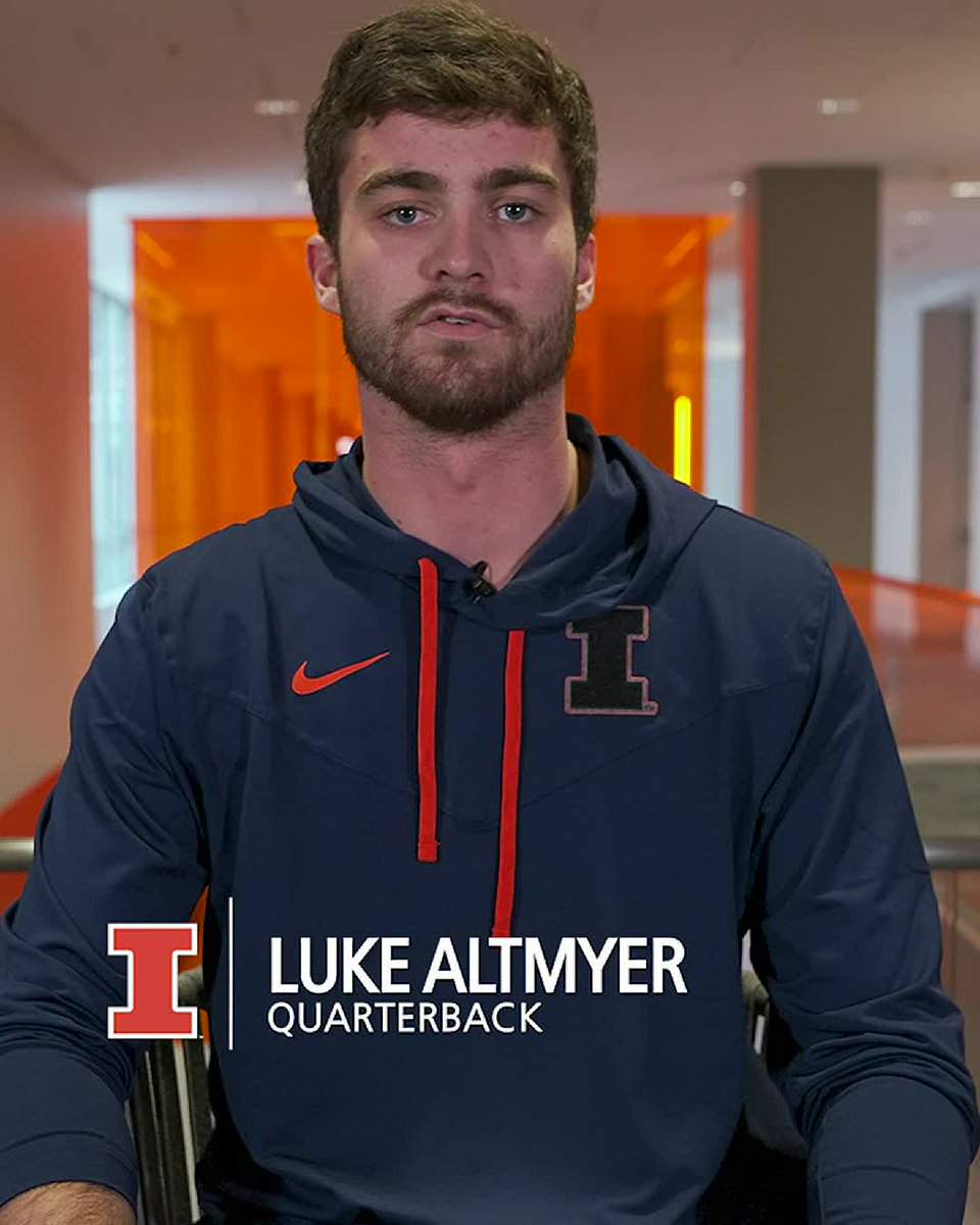 Purpose driven. Family oriented. Luke Altmyer is ready to compete. #Illini // #HTTO // #famILLy