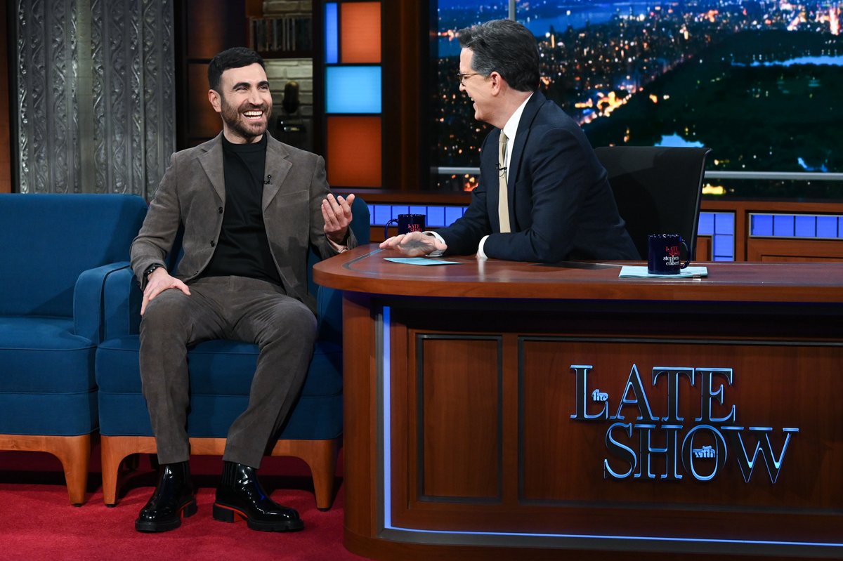 .Brett Goldstein’s parents didn’t know he appeared at the end of Thor: Love and Thunder, and they almost never found out! #Colbert