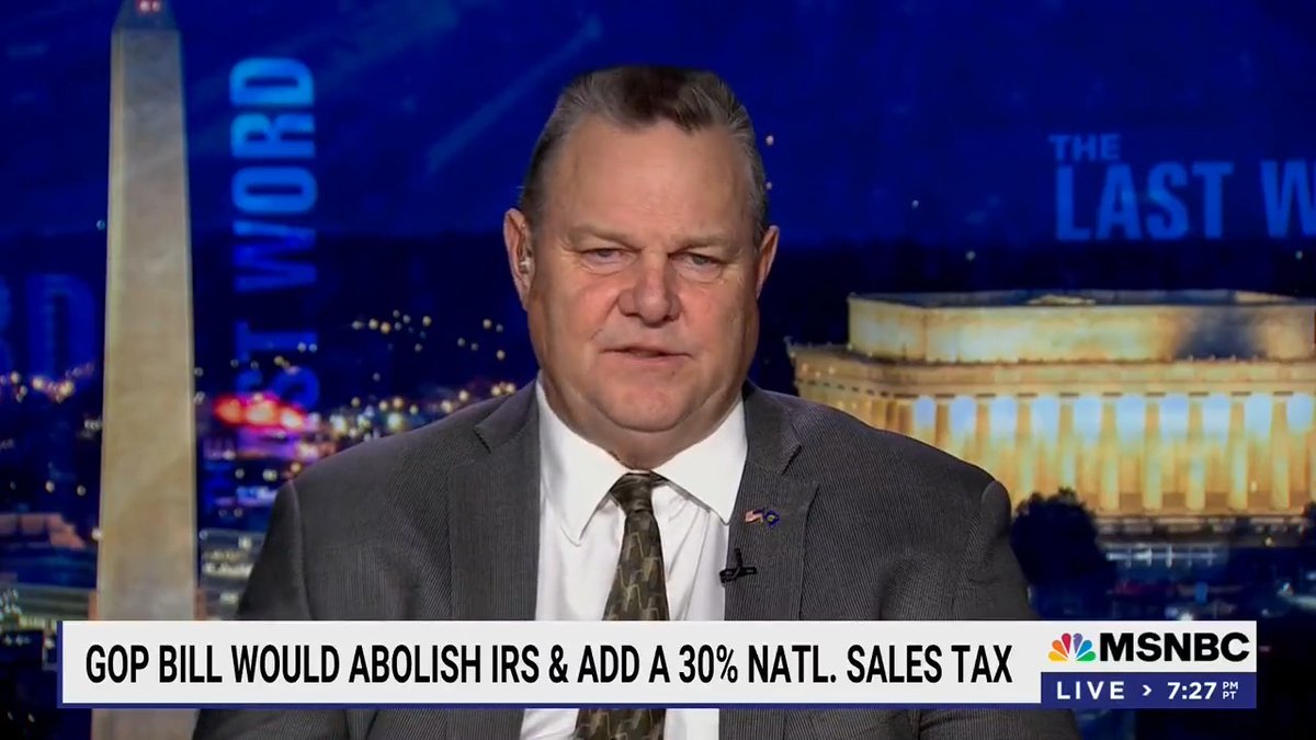 A 30% national sales tax would increase costs, hurt businesses, and really hurt working families. Over my dead body.