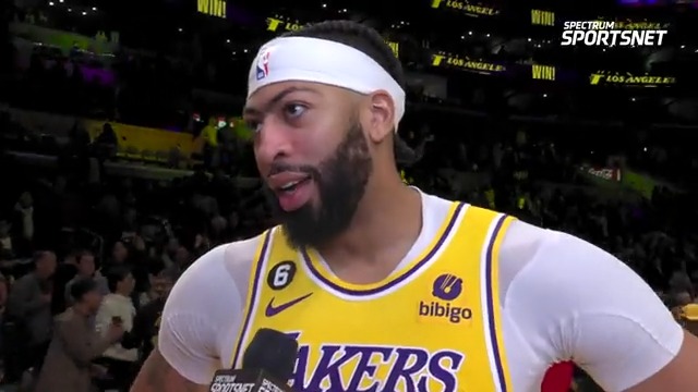 "It was a long 5 1/2 weeks. Feels good to come back, get a win and ultimately just be back on the floor with these guys." Mike Trudell caught up with Anthony Davis following his 21-point performance against the Spurs.