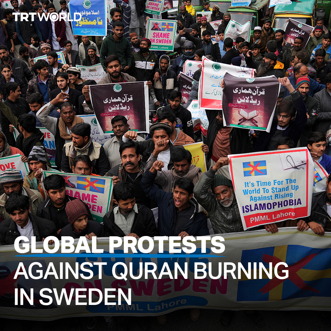 Sweden is facing massive backlash from Muslims around the world for allowing far-right Danish politician Rasmus Paludan to burn a copy of the Quran in the country's capital