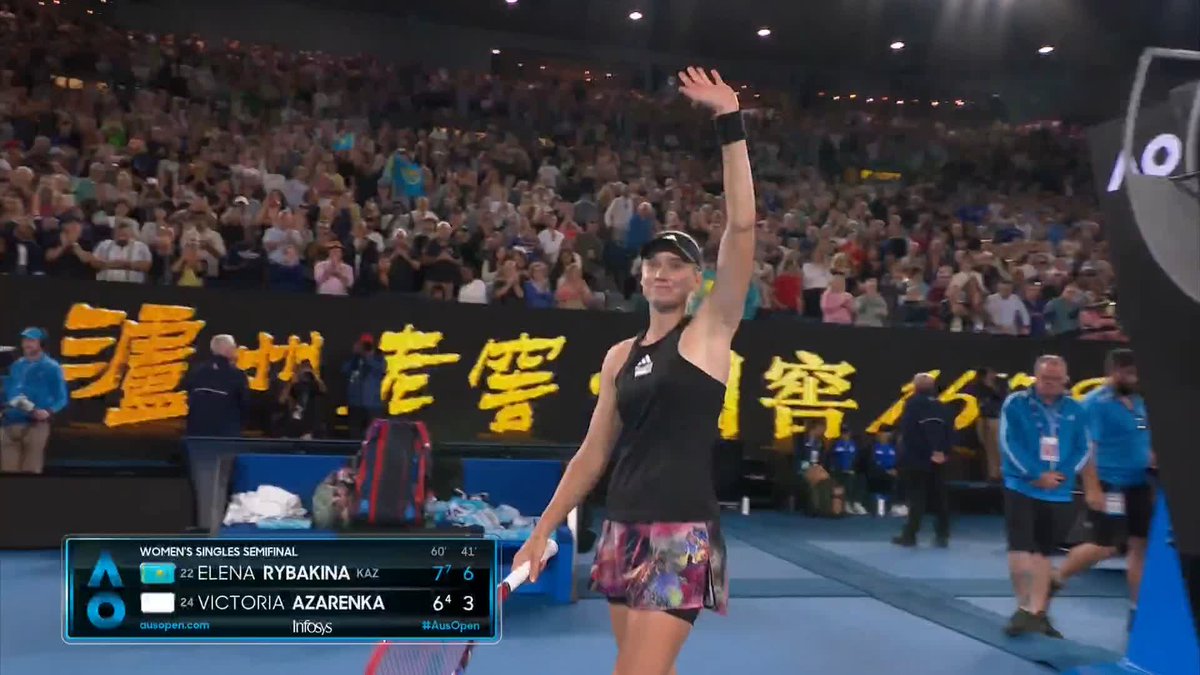 A brilliant performance 👏 Elena Rybakina is heading to the #AO2023 women's singles final! Wide World of Sports • ESPN • @eurosport • WOWOWテニス • #AusOpen