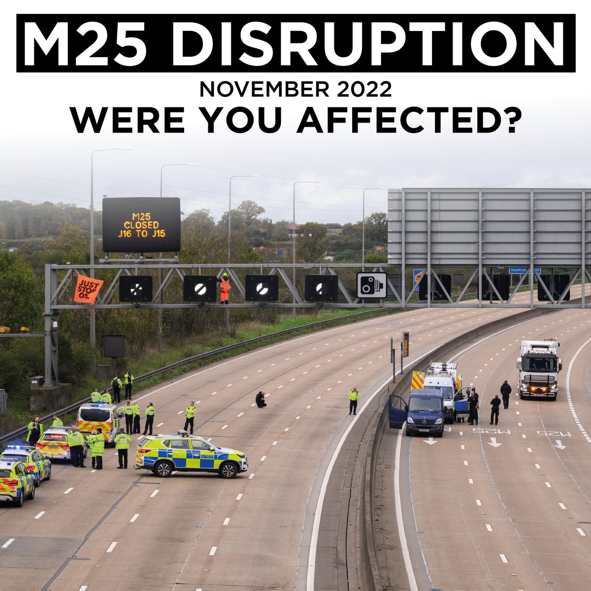Affected by the disruption on the M25 in November? Did you miss work, a medical appointment or experience significant financial loss? Our investigation is ongoing but we need anyone who was seriously inconvenienced between 7-10 Nov, to come forward. ➡️